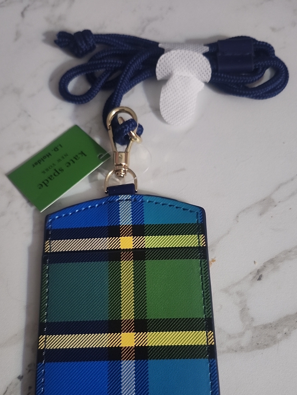 Kate Spade Grand Plaid ID Holder - Picture 2 of 6